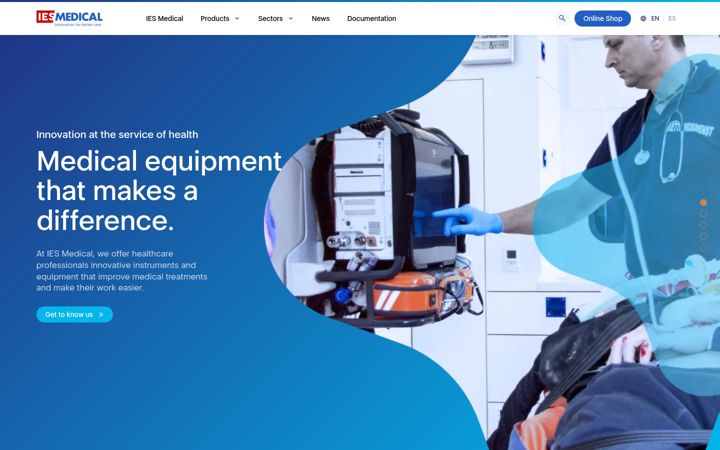 Screenshot of iesmedical.org
