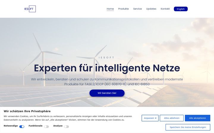 Screenshot of iesoft.de