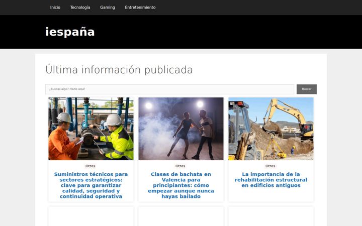 Screenshot of iespana.es
