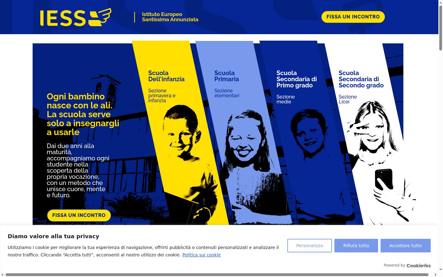 Ekrānuzņēmums ar piekrišanas baneri, kas tika rādīts pirms jebkādas mijiedarbības
