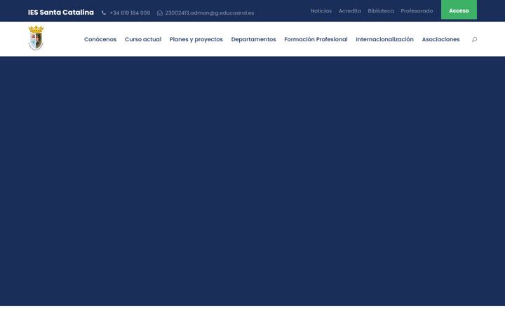 Screenshot of iessantacatalinajaen.es