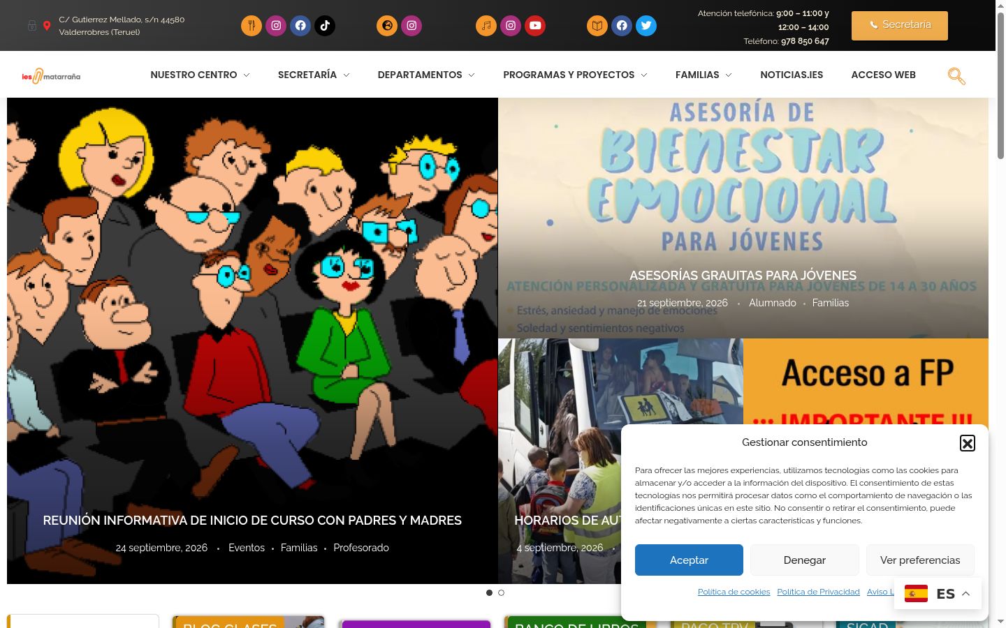 Ekrānuzņēmums ar piekrišanas baneri, kas tika rādīts pirms jebkādas mijiedarbības
