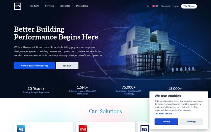 Screenshot of iesve.com