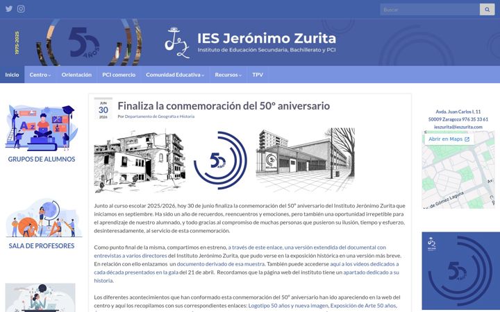Screenshot of ieszurita.com