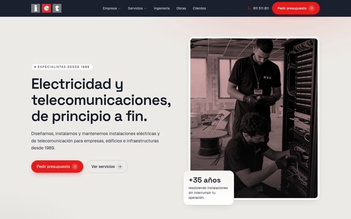 Screenshot of iet.es
