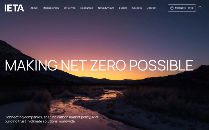Screenshot of ieta.org