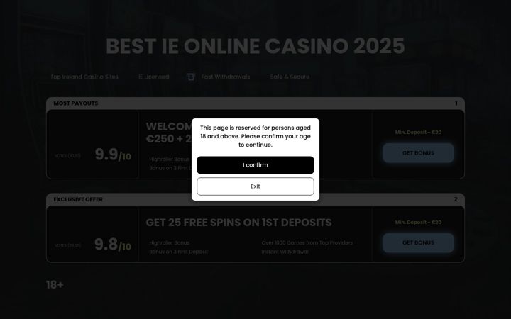 Screenshot of ietopcasinoson.com