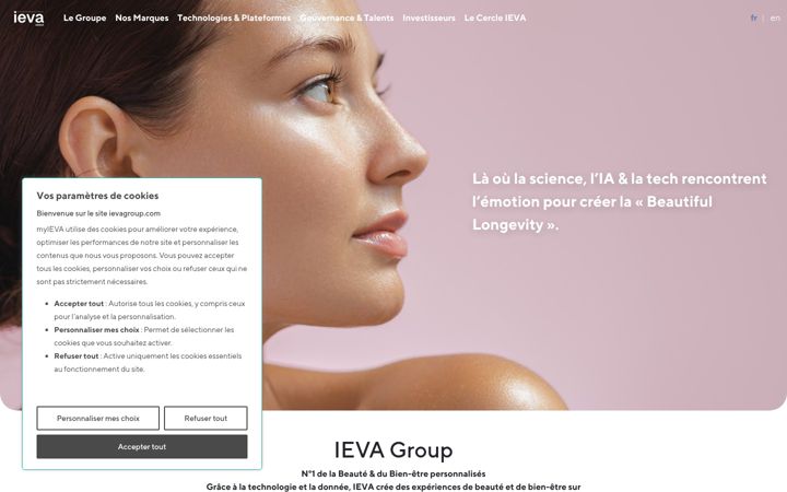 Capture d'écran de ievagroup.com