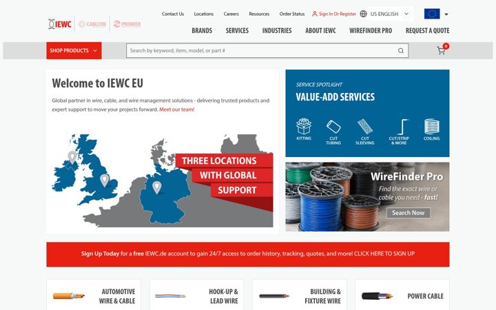 Screenshot of iewc.de