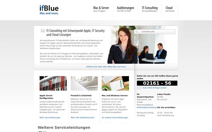 Screenshot of if-blue.de