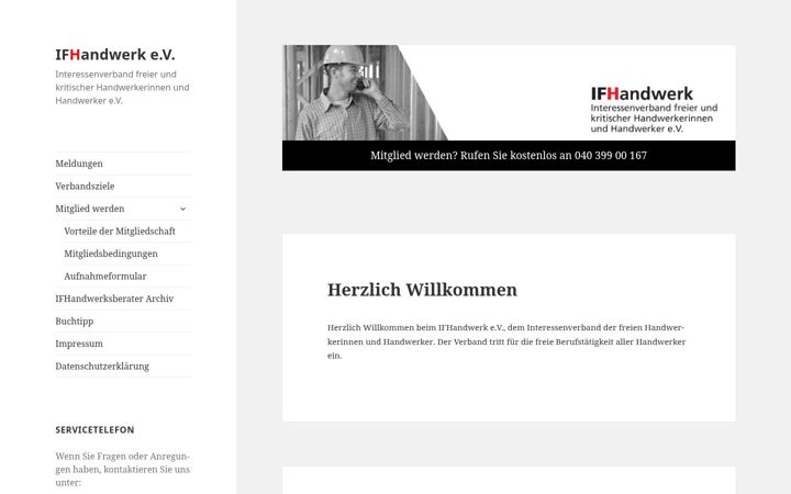 Screenshot of if-handwerk.de