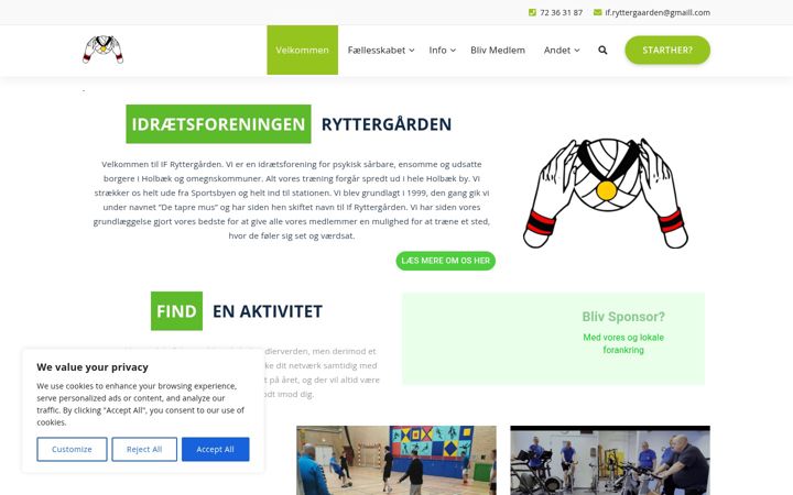 Screenshot of if-ryttergaarden.dk