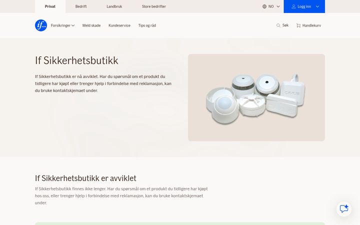 Screenshot of if-sikkerhet.no