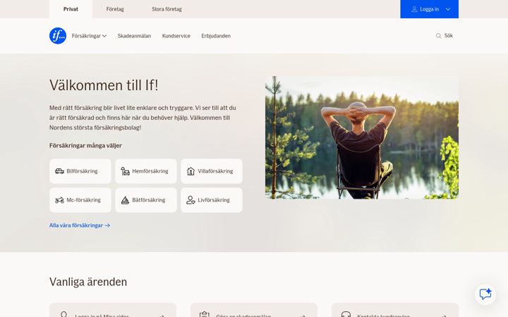 Screenshot of if.se