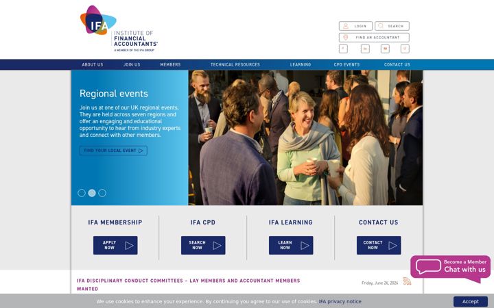 Zrzut ekranu ifa.org.uk