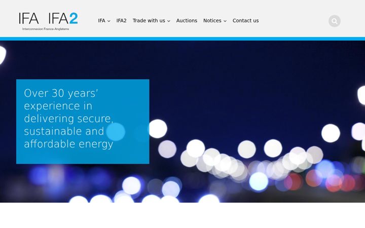 Screenshot of ifa1interconnector.com