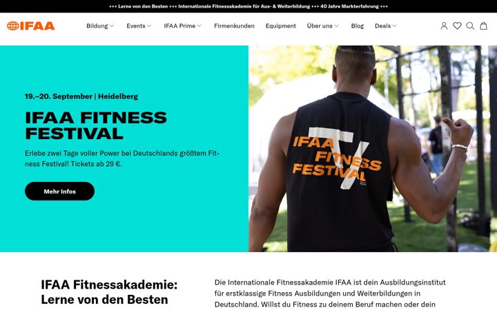 Screenshot of ifaa.de