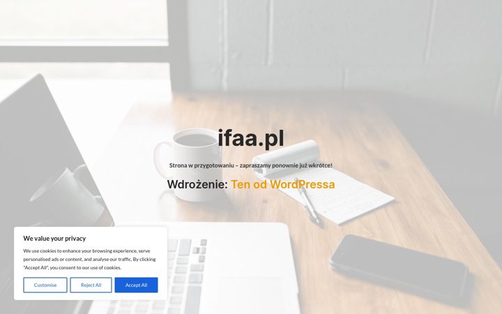 Screenshot of ifaa.pl