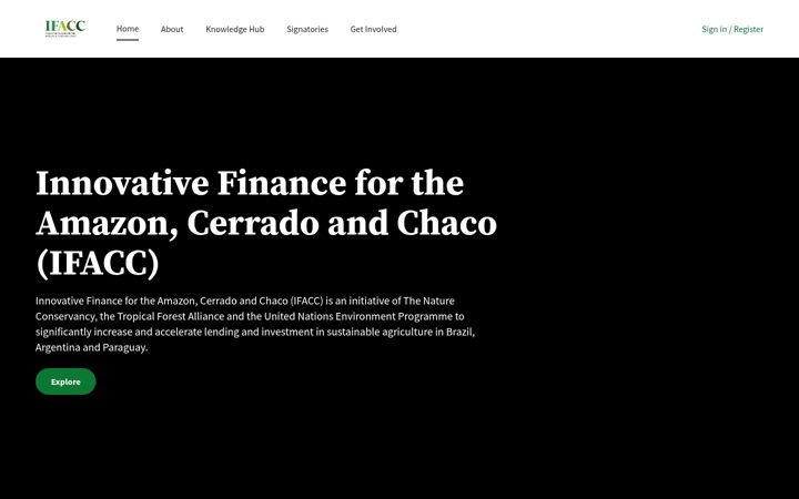 Screenshot of ifacc-initiative.org