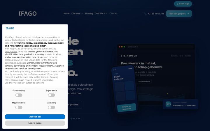 Screenshot of ifago.nl