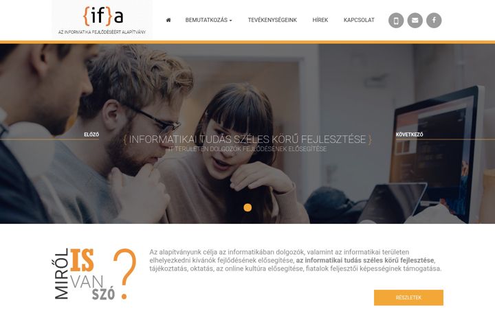 Screenshot of ifalapitvany.hu