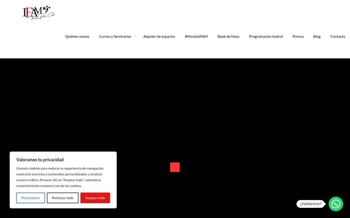 Skärmbild av ifamartesescenicas.com