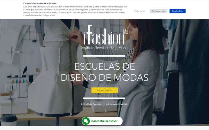 Screenshot of ifashion.edu.mx