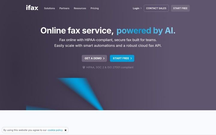 Screenshot of ifaxapp.com