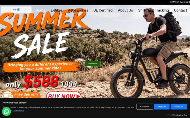 Screenshot of ifayfanbike.com