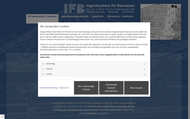 Screenshot of ifb-bielefeld.de