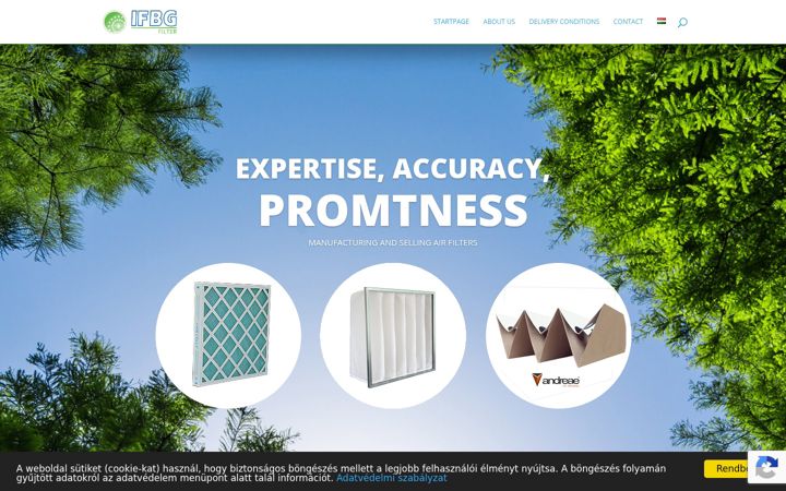Screenshot of ifbg.hu