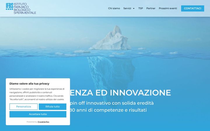 Screenshot of ifbs.it