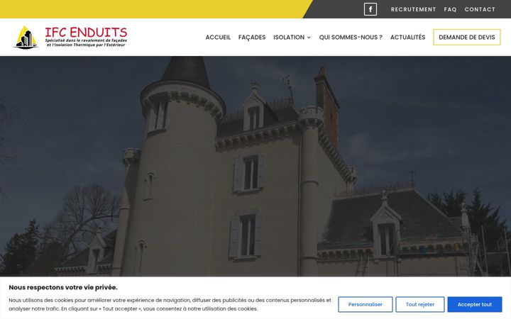 Screenshot of ifc-enduits.com