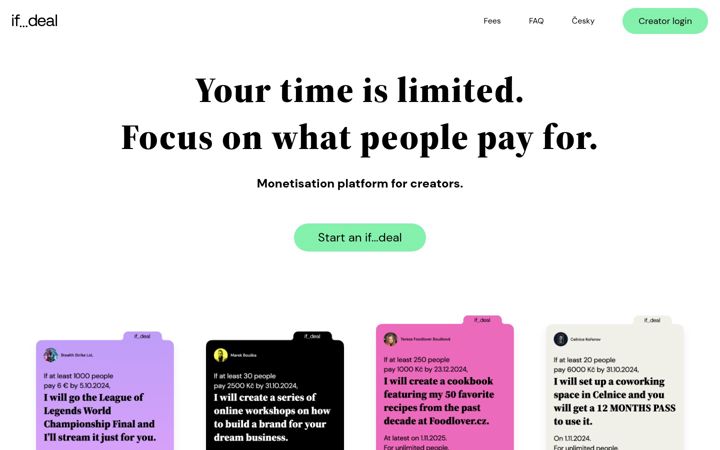 Screenshot of ifdeal.com