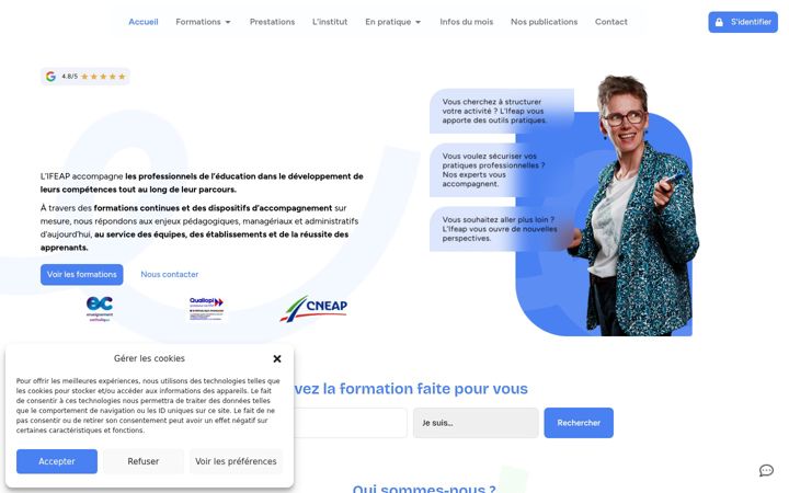 Screenshot of ifeap.fr