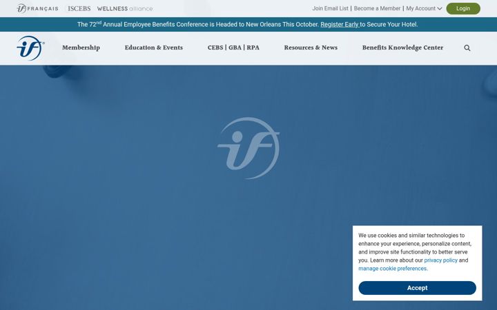 Screenshot of ifebp.org