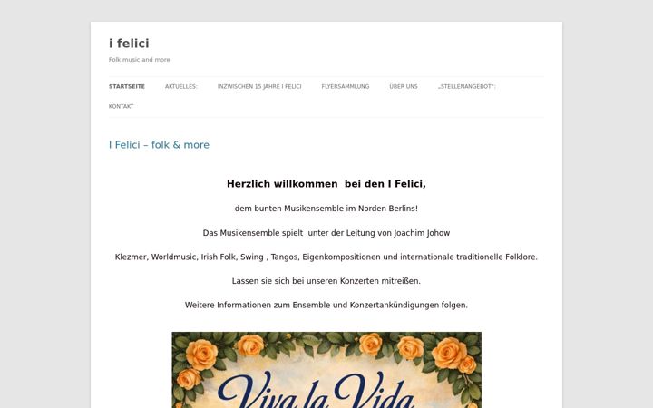 Screenshot of ifelici.de
