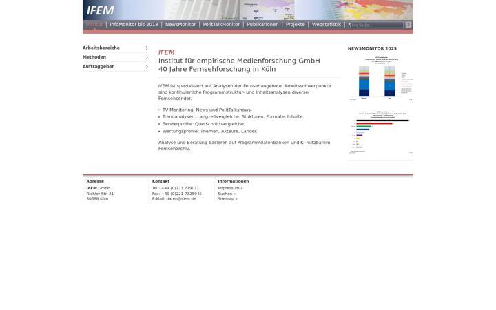 Screenshot of ifem.de