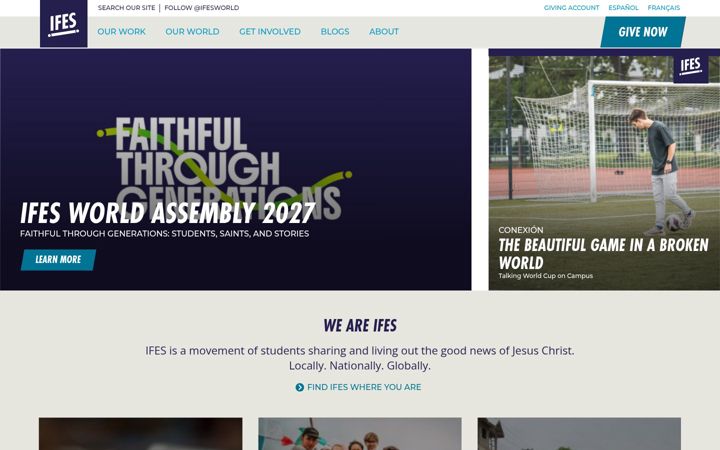Screenshot of ifesworld.org