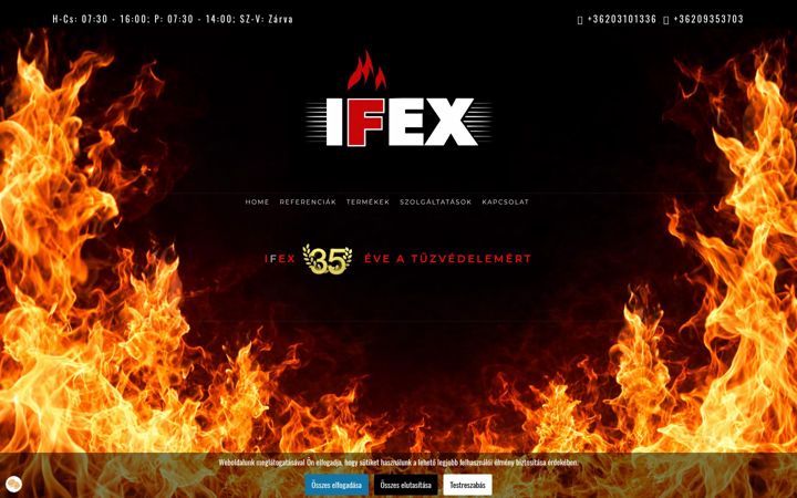 Screenshot of ifexkft.hu