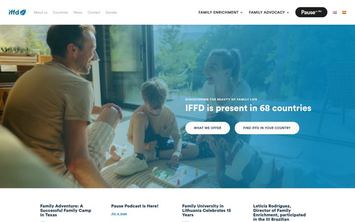Screenshot of iffd.org