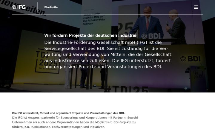 Screenshot of ifg-online.com