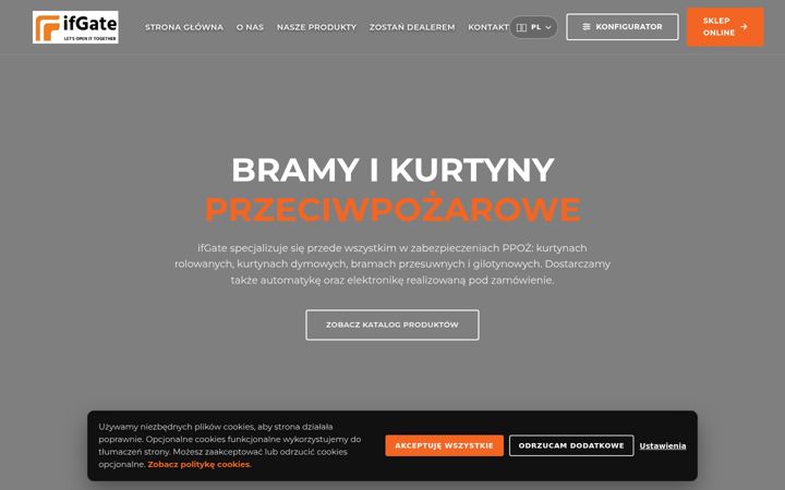 Screenshot of ifgate.pl
