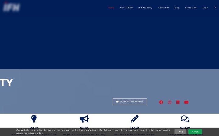 Screenshot of ifh-worldwide.com