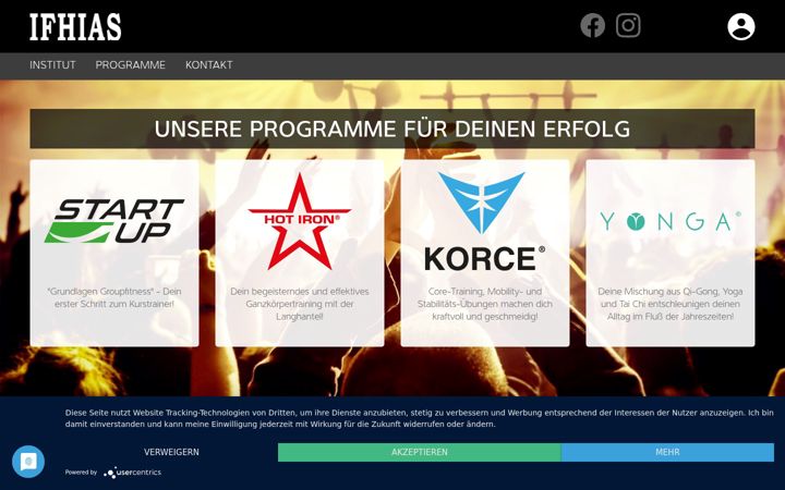 Screenshot of ifhias.com