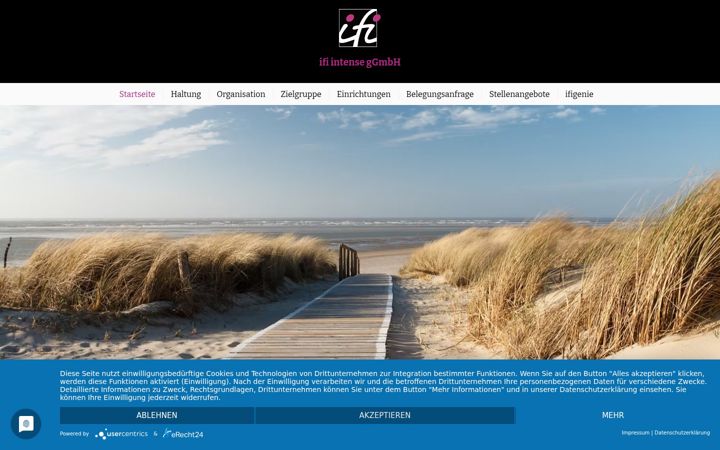 Screenshot of ifi-intense.de