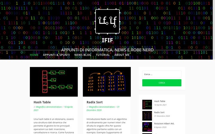 Screenshot of ifif.altervista.org