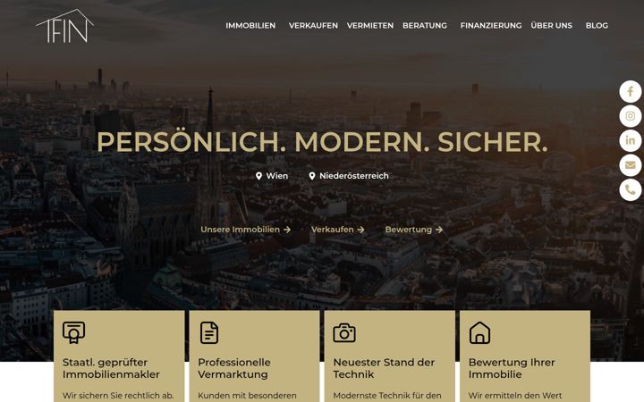 Screenshot of ifin.at