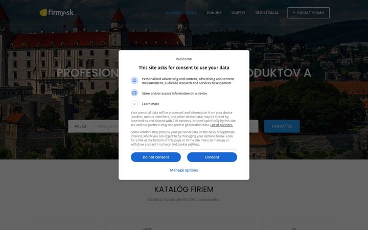 Screenshot of ifirmy.sk