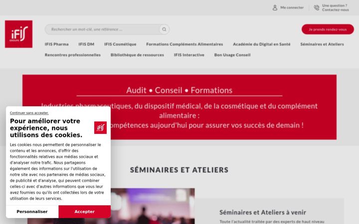 Screenshot of ifis.fr